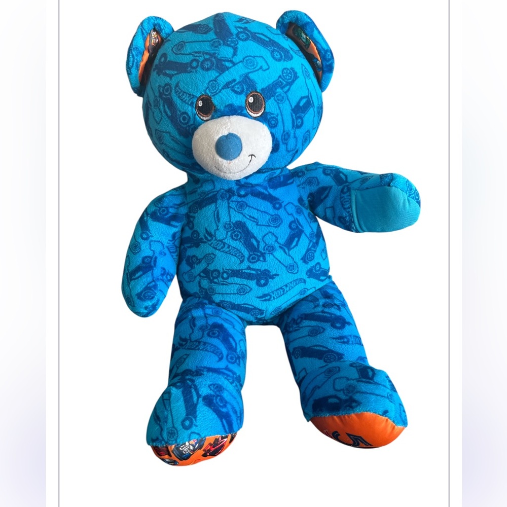 Build-A-Bear hot wheels‎ Blue and Orange Patterned Stuffed Animal